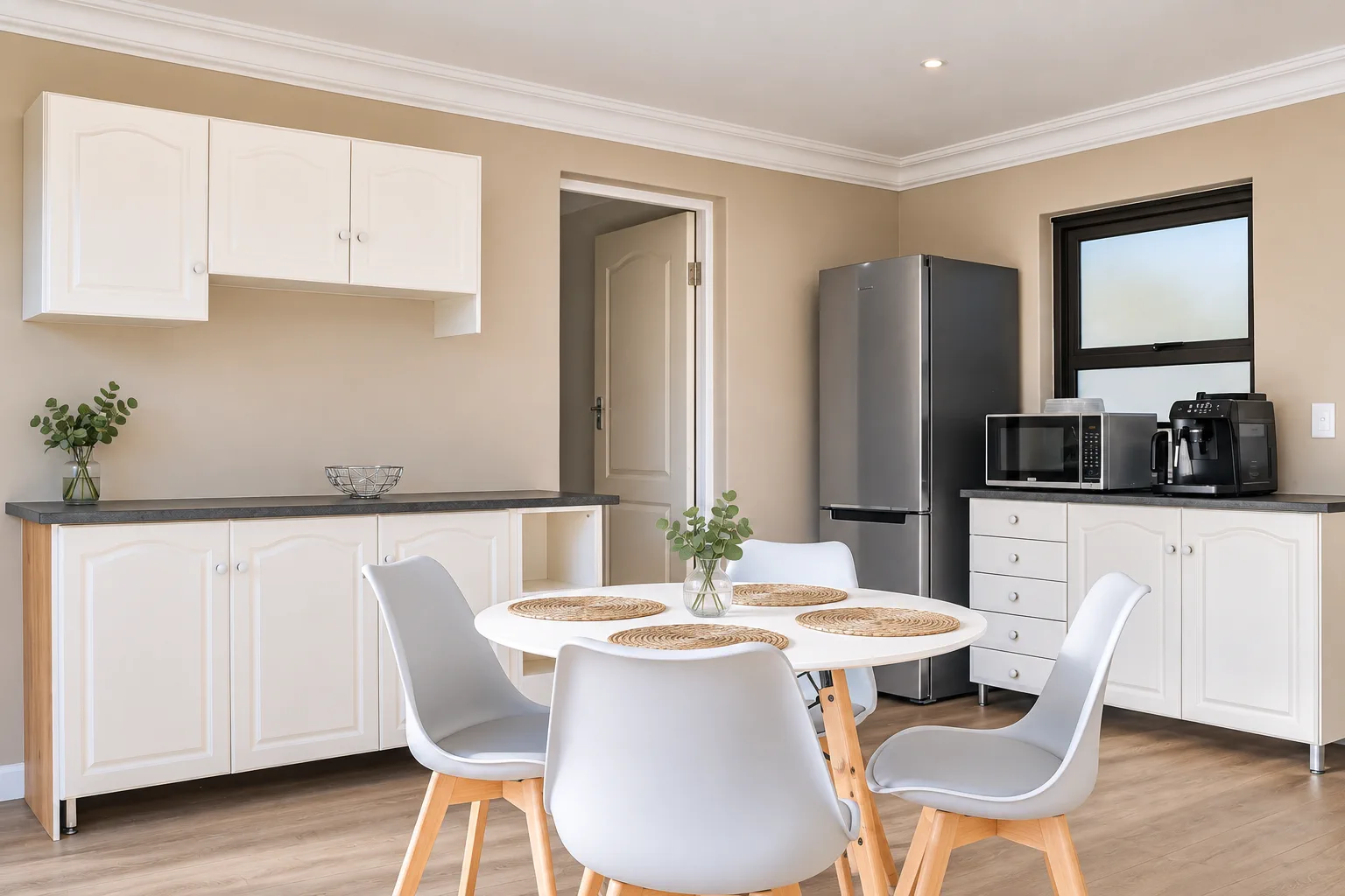Kitchen and dining area