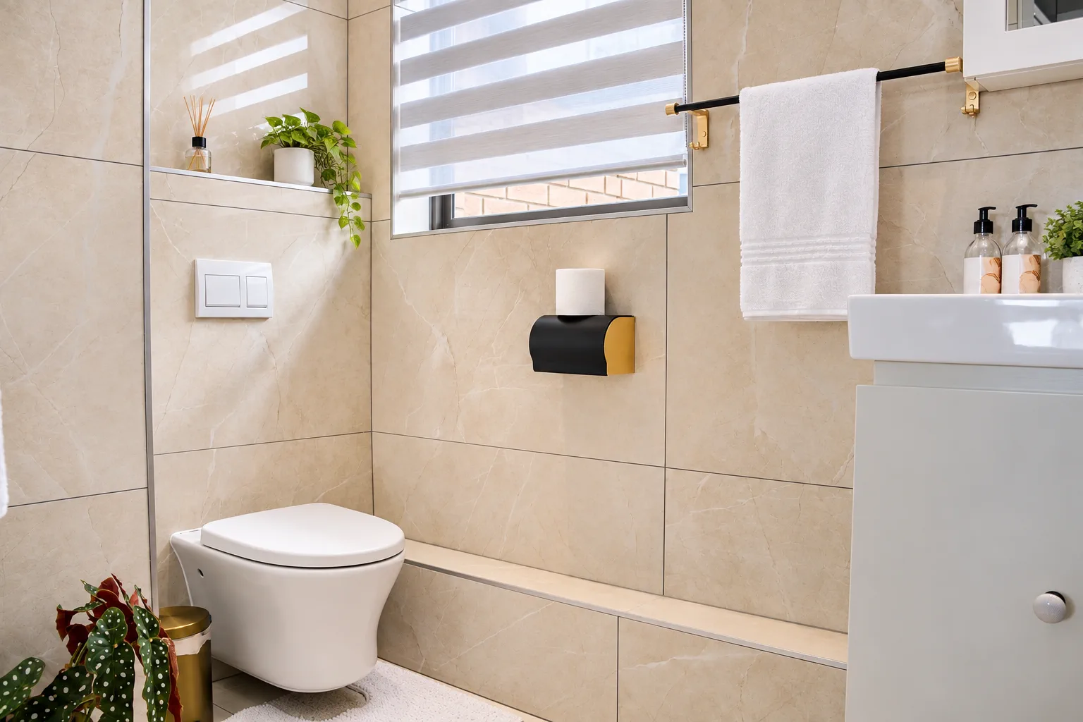 Private bathroom off bedroom 1