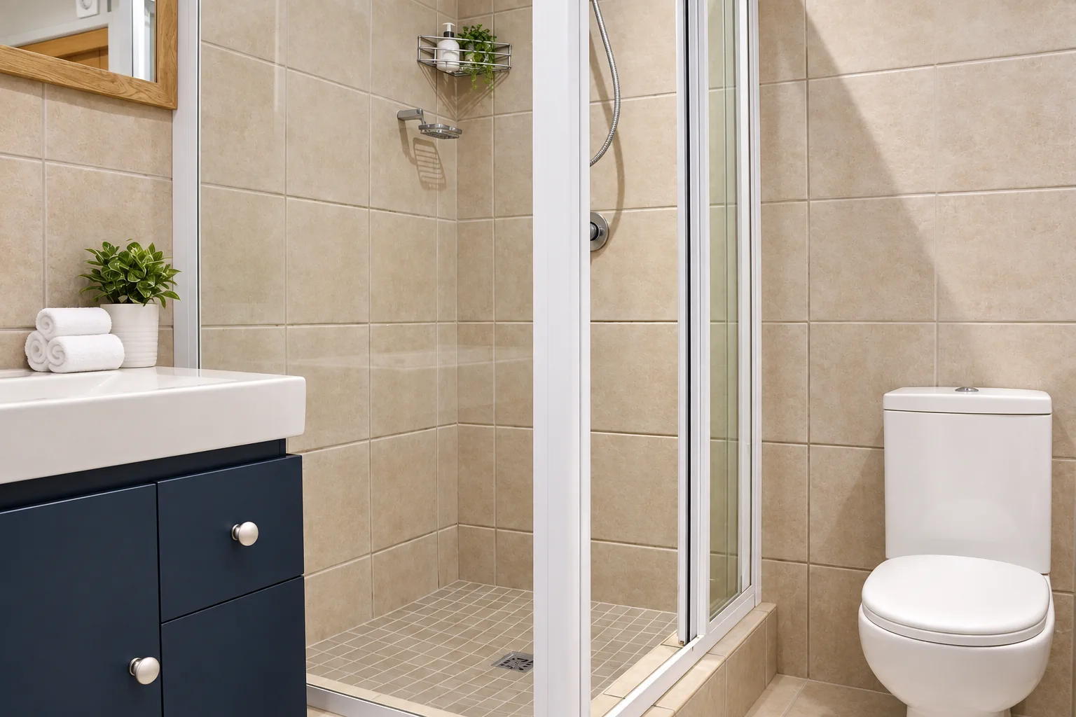 Sea View Apartment, Second bathroom, separate shower